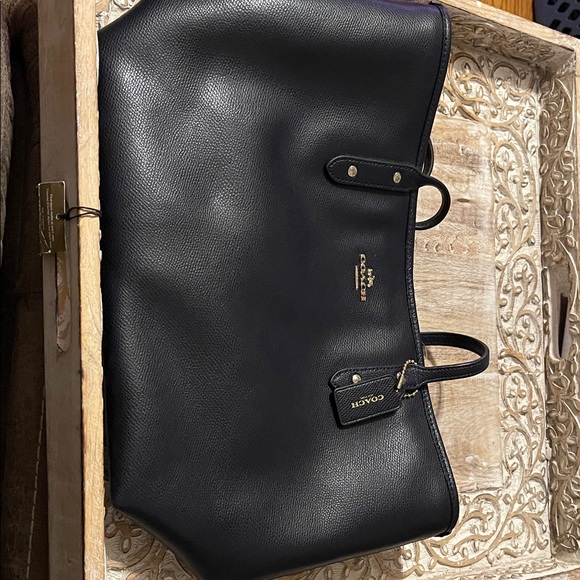Coach Midnight Blue Leather City Zip Tote - Picture 1 of 8